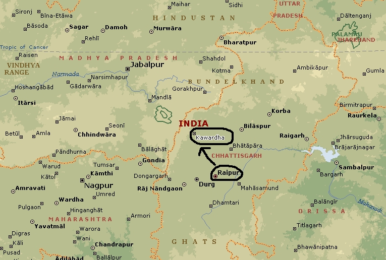 Bhoramdeo is 18km from Kawardha