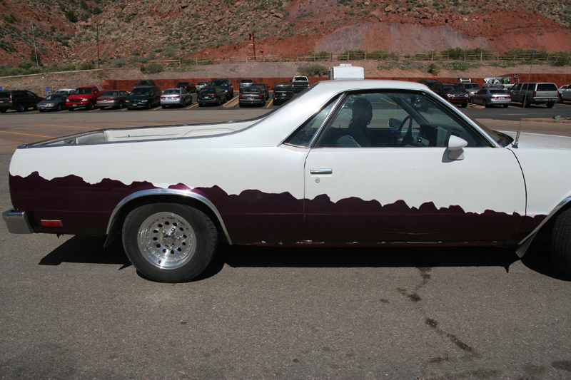 Genevieve and her El Camino