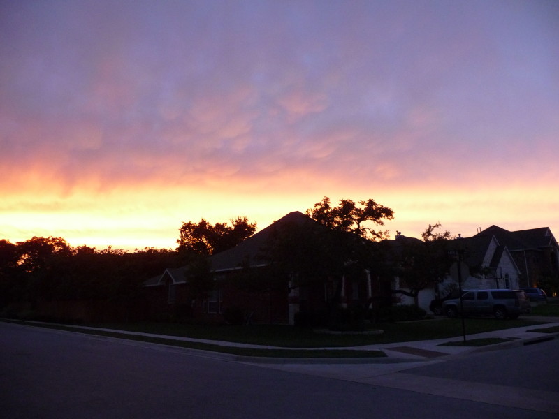 Dusk in my street