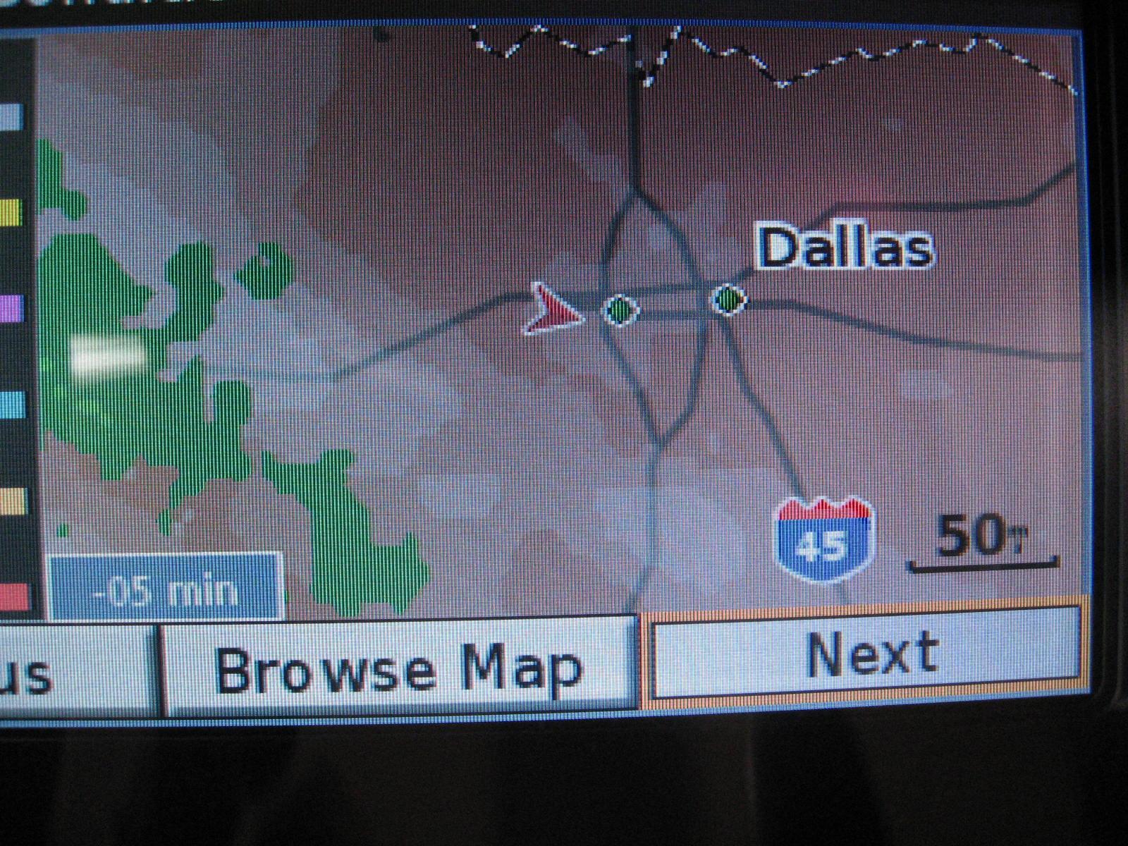 Closer in at 50 mile zoom