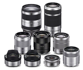 CURRENTLY AVAILABLE LENSES FOR THE SONY NEX-7 CAMERA