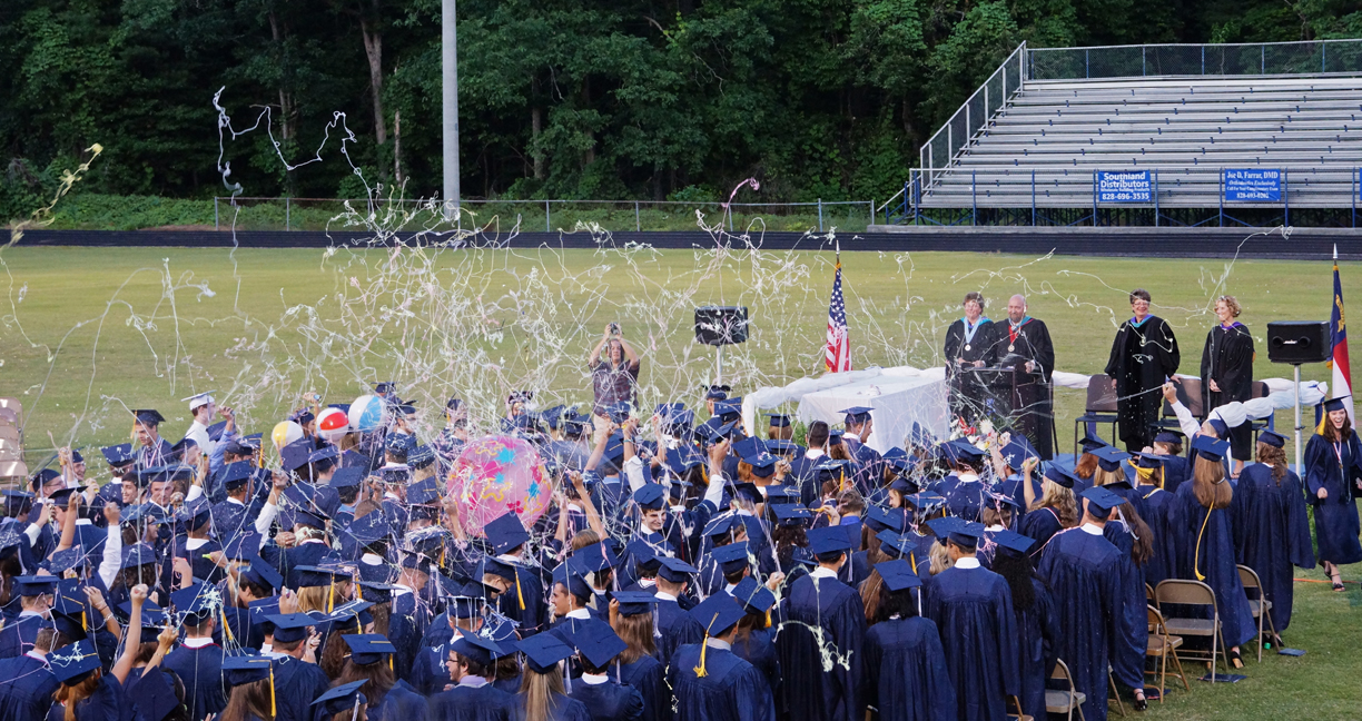 END OF GRADUATION CEREMONY CELEBRATION  -  ISO 1600