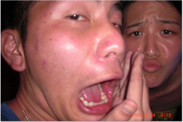 er..me and k being idiots....