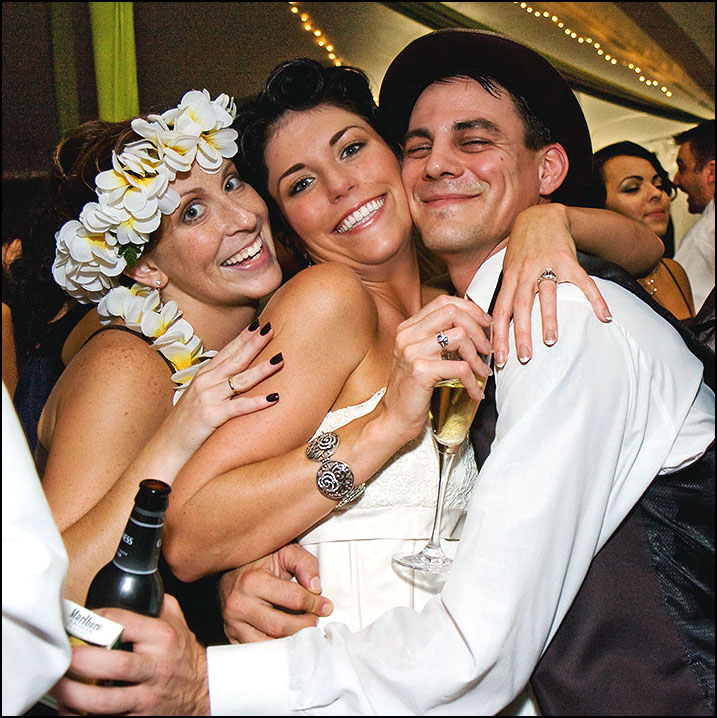 Wedding Exuberance in the Poconos