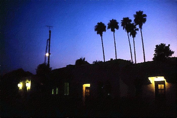 Pasadena Santa Fe Depot at Night