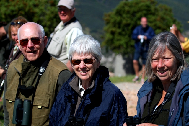 Morgan, Hellen and Mo birding in Monfrage