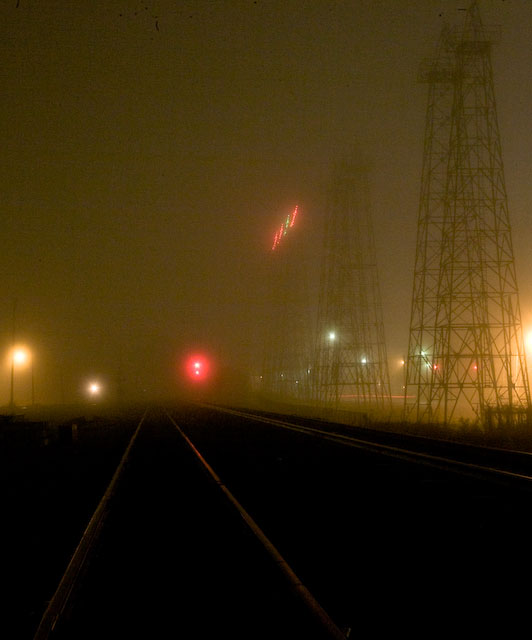 Foggy track lights