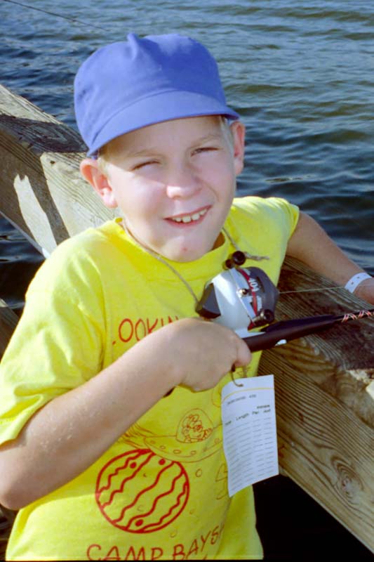 1996-David at the Cub Scout Fishing Tournament