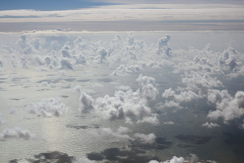 Clouds over the sea