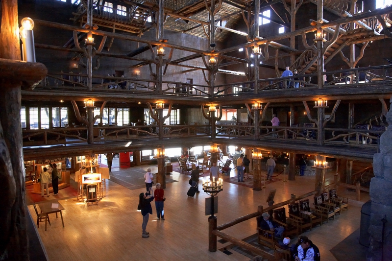 Lobby of the Old Faithful Inn