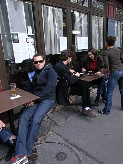 Cafe along Canal Saint-Martin