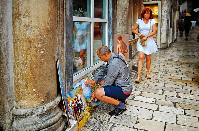 exhibition in progress