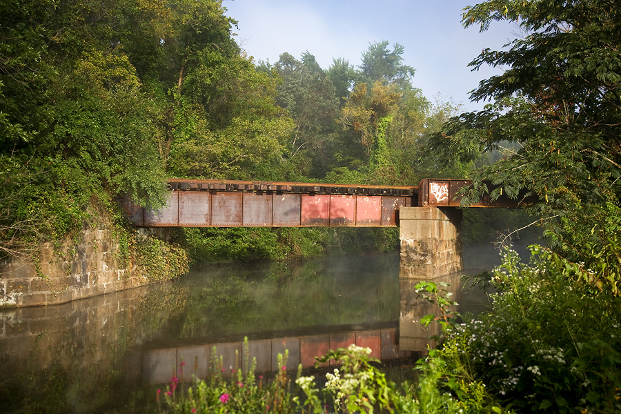 Railroad Tressel over the Canal