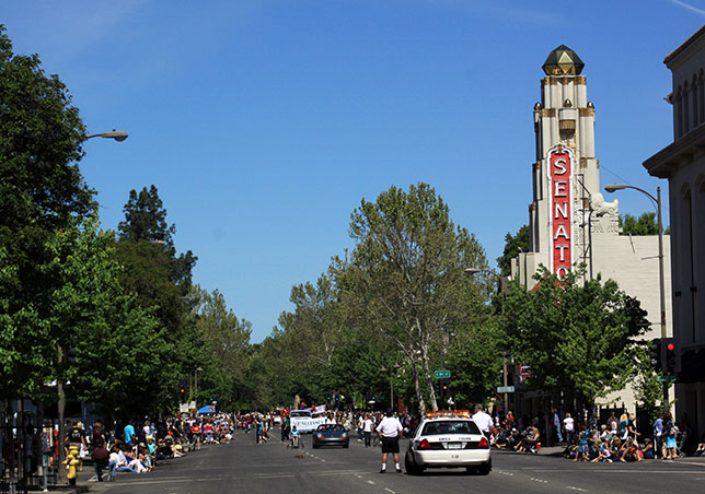 Nice day for a parade in downtown Chico!