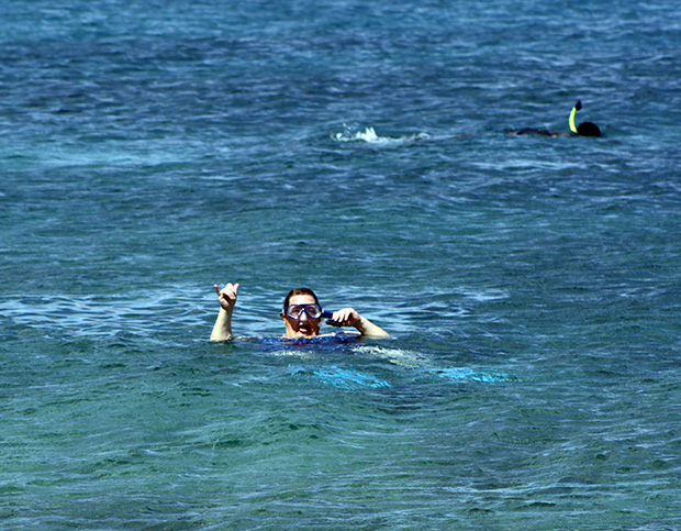 Donna the snorkeler