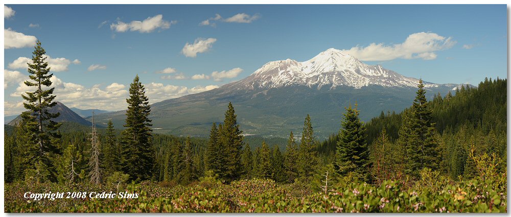 View of Mt. Shasta from Castle Lake Rd. 2008