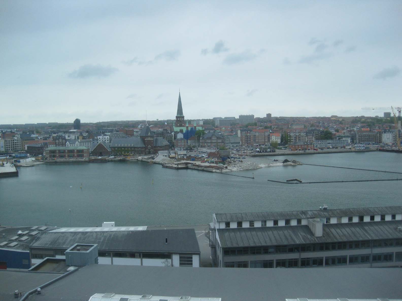 View of Aarhus from the ship