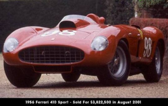 1956 Ferrari 410 Sport - Sold For $3,822,500 in August 2001