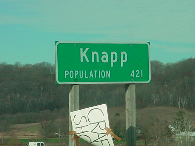 Knapp Wisconsin <br> population 421
