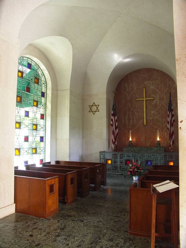 Chapel at Punchbowl National Memorial Cemetery