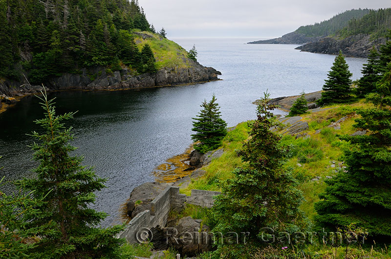 Abandoned fishing village of La Manche on Avalon Peninsula Newfoundland