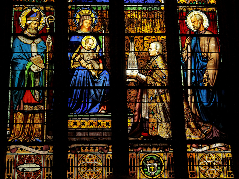 detail d'un vitrail