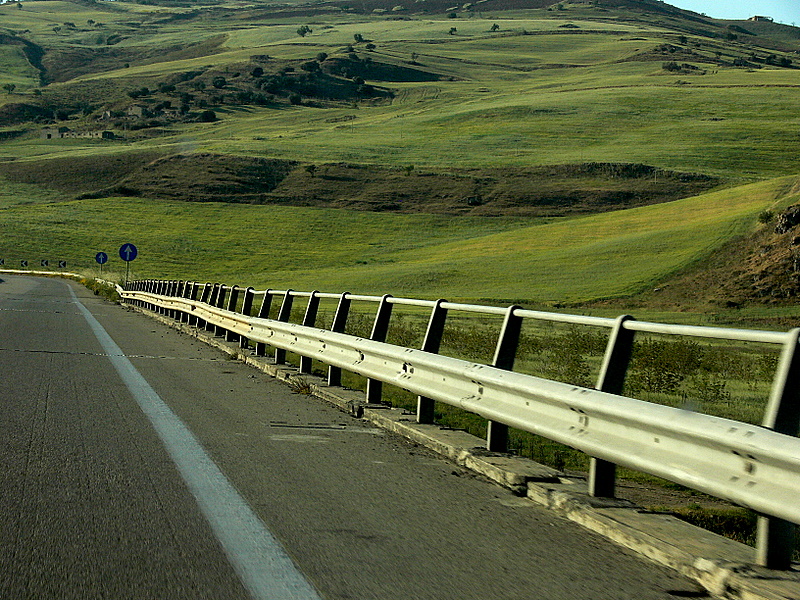 Madonies mountains, motorway