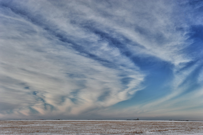 Winter Clouds Saskatoon SK
