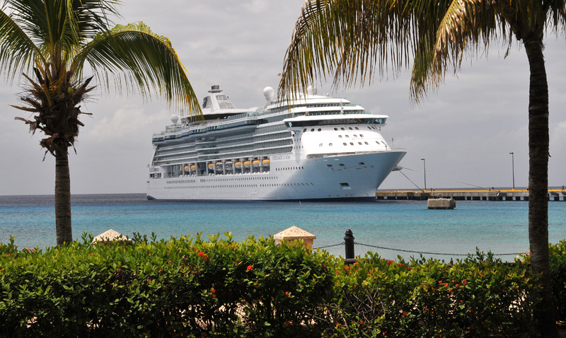 Our ship docked at St. Croix Island