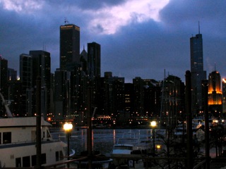 Chicago south west of Navy Pier