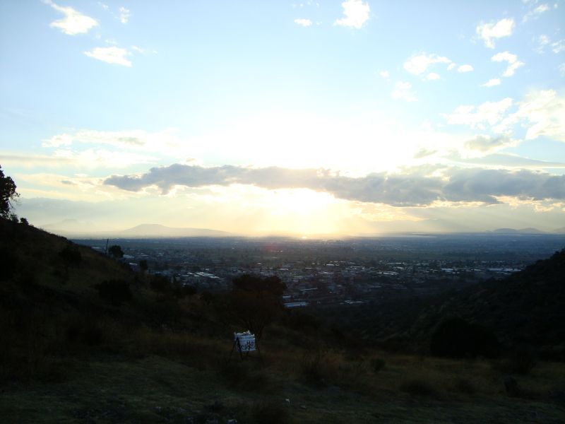 Panormica desde los Baos del Rey Netzahualcoyotl