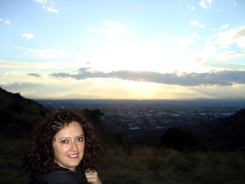 Panormica desde los Baos del Rey Netzahualcoyotl