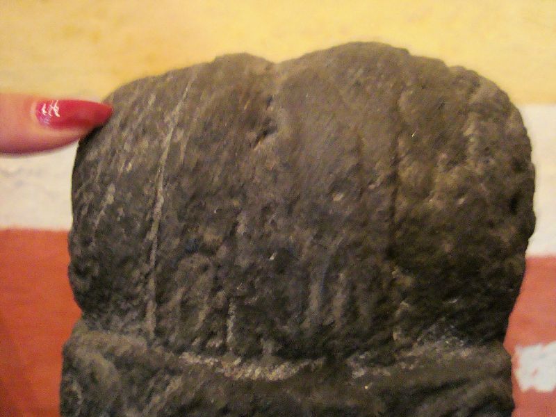 Detalle del cabello escultura anterior