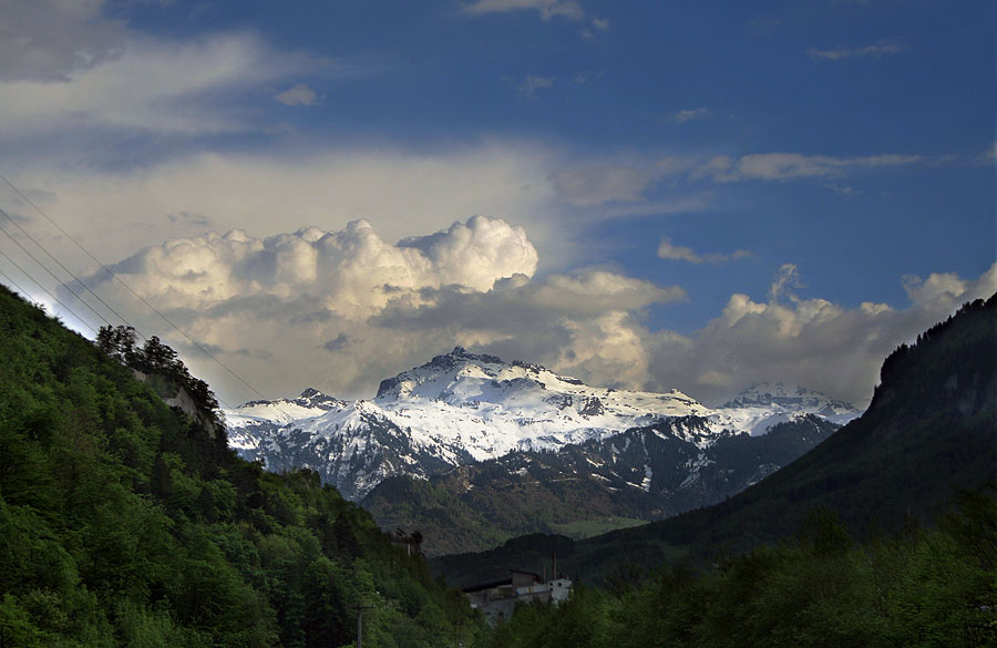 Blick vom Balkon