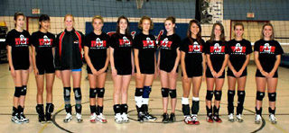 Girls 15U Black - first team picture for 2009-2010 (small version)