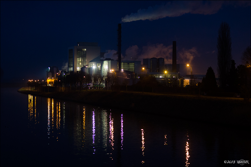 Aalter industries @ night