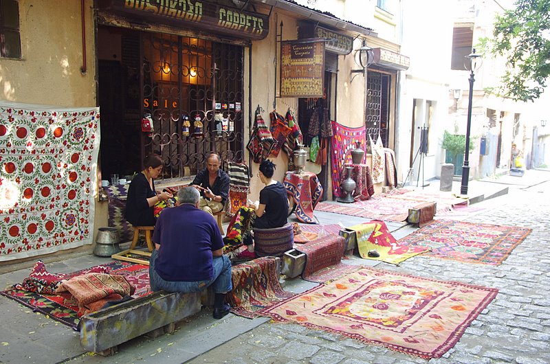 Tbilisi, Shavateli street - carpet shop