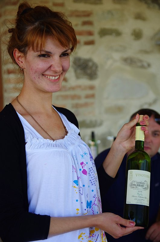 Winetesting at Vinoterra Vinery