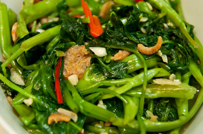 Fried Kangkong (water spinach)