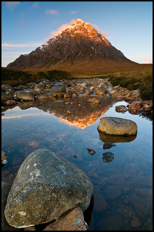 First light on the Buachaille