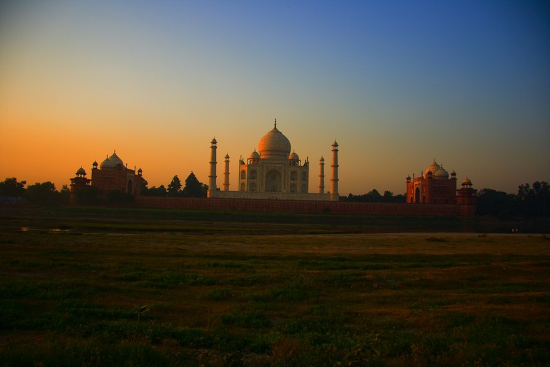 Taj Mahal at sunrise