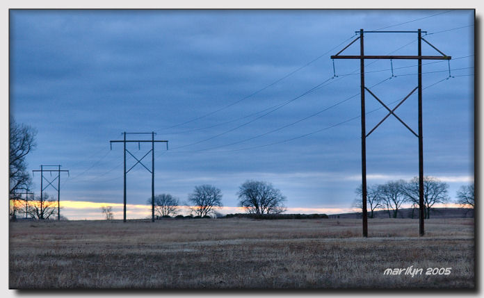 changing shades of morning skies ... 