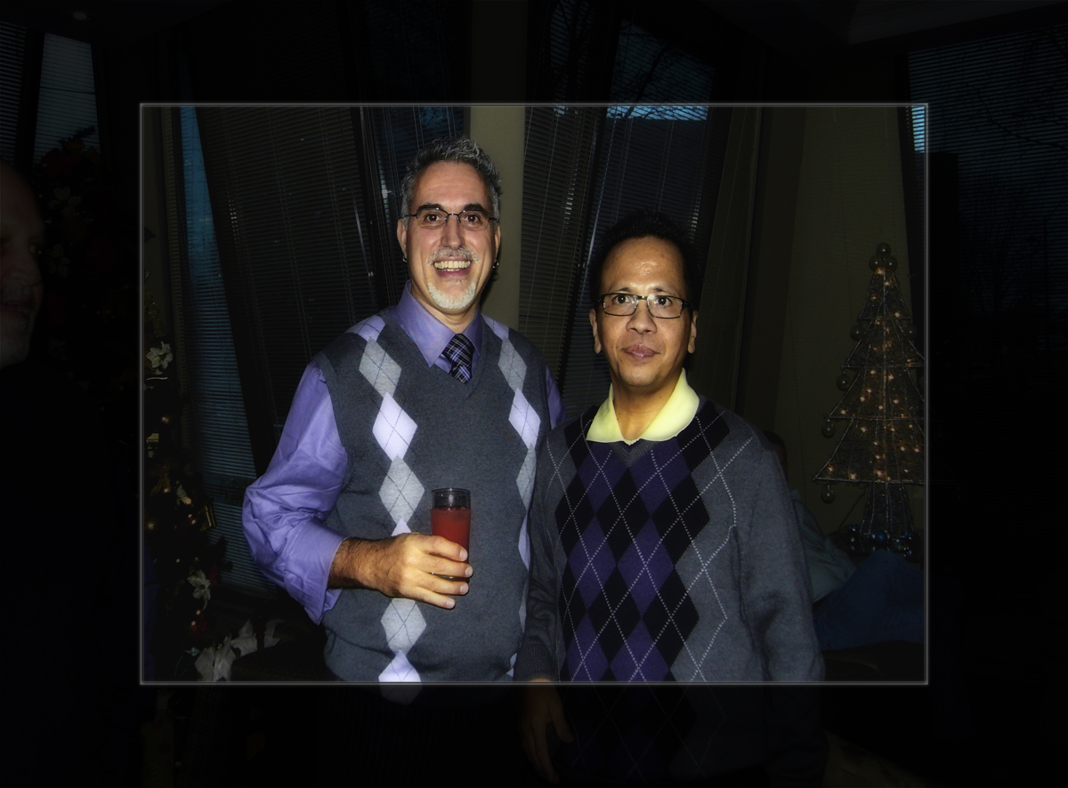 2009 - Christmas Party at Concorde Place - John & Edwin