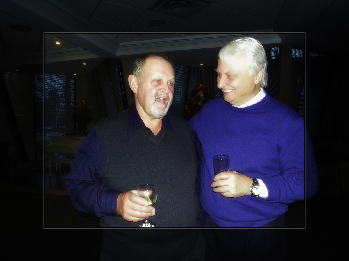 2009 - Christmas Party at Concorde Place - Len Bulmer & Ken