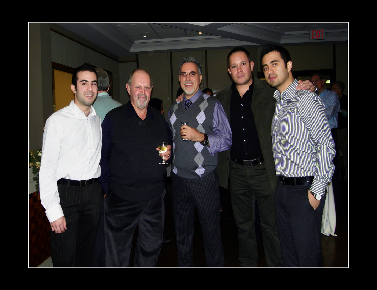 2009 - Christmas Party at Concorde Place - Rodrigo, Ken, John, Arturo & George