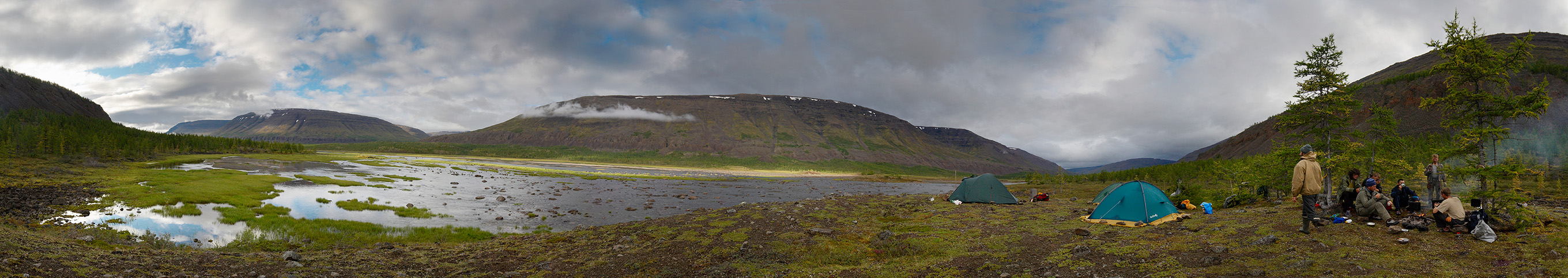 our camp in valley of the Katui river