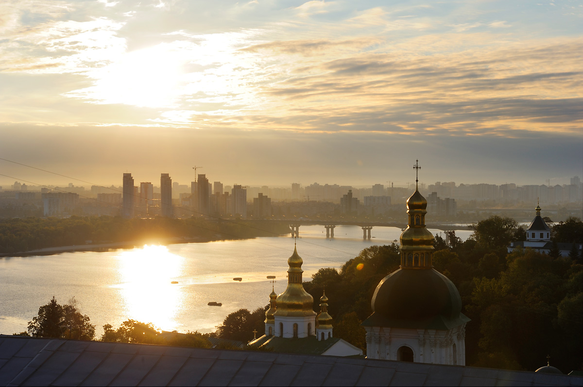 Kiev view, Dnepr river