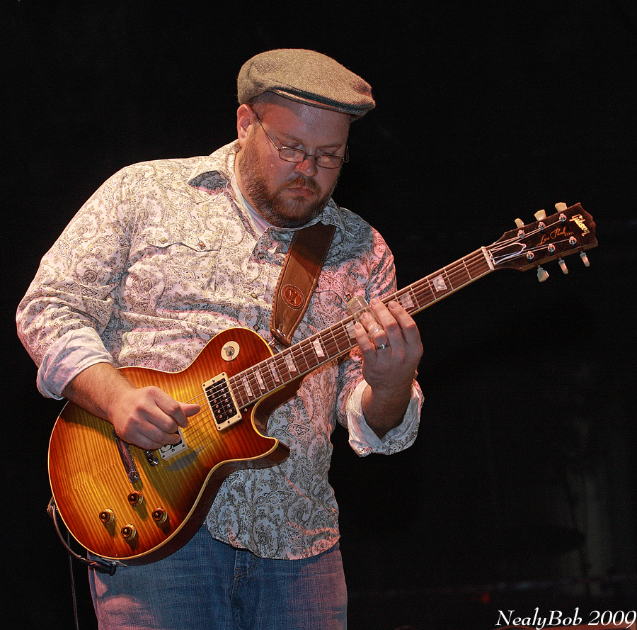 Playing His Les Paul