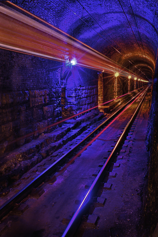blue tunnel