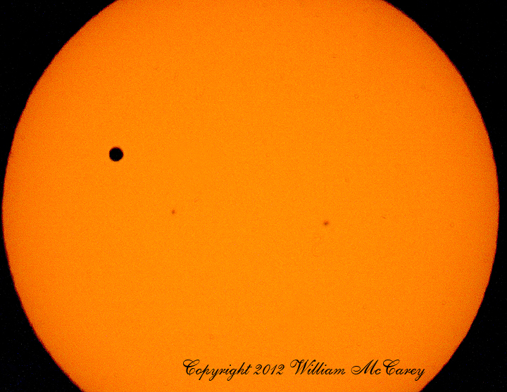 Venus and the Sun Spots